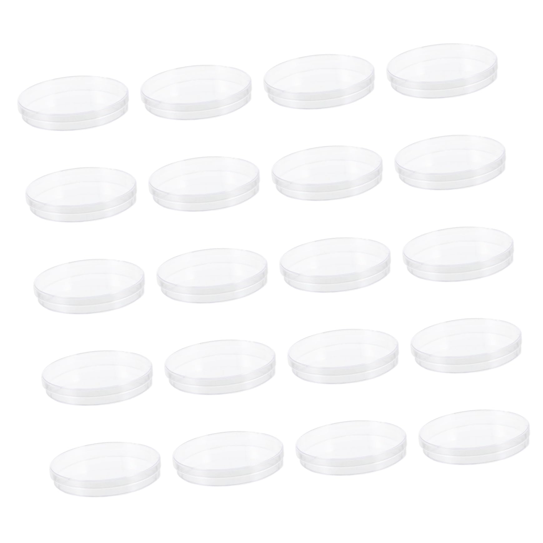 CIYODO Professional Culture Plates 20pcs Petri Dishes Lids Lab Grade Light Weight