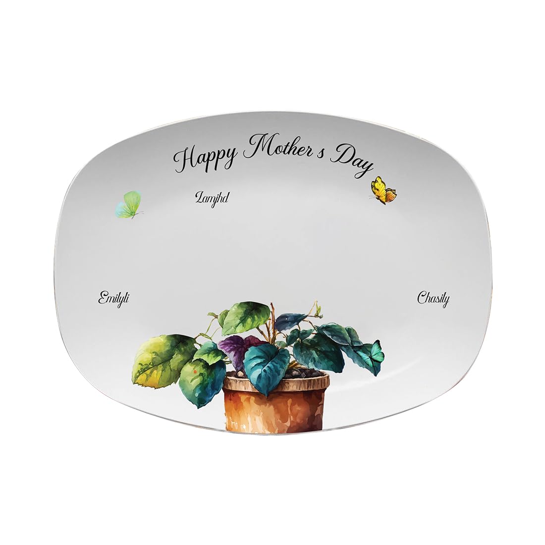 Amazon.com : Oniginal Personalized Handprint Platter,Custom Kids