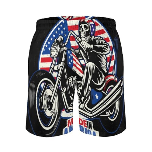 Short de bain homme moto squelette ultra léger et résistant à l'eau - 6