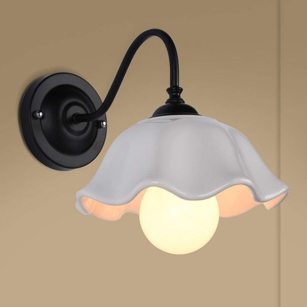 Luces colgantes lámpara de pared con pantalla de cerámica para sala de estar 7