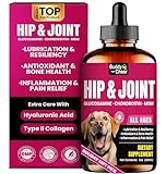 Glucosamine for Dogs, Liquid Hip and Joint Supplement, Chondroitin Drops for Dogs, Joint Drops for Dog, Dog Supplement for Mobility Pain Relief - 60ml
