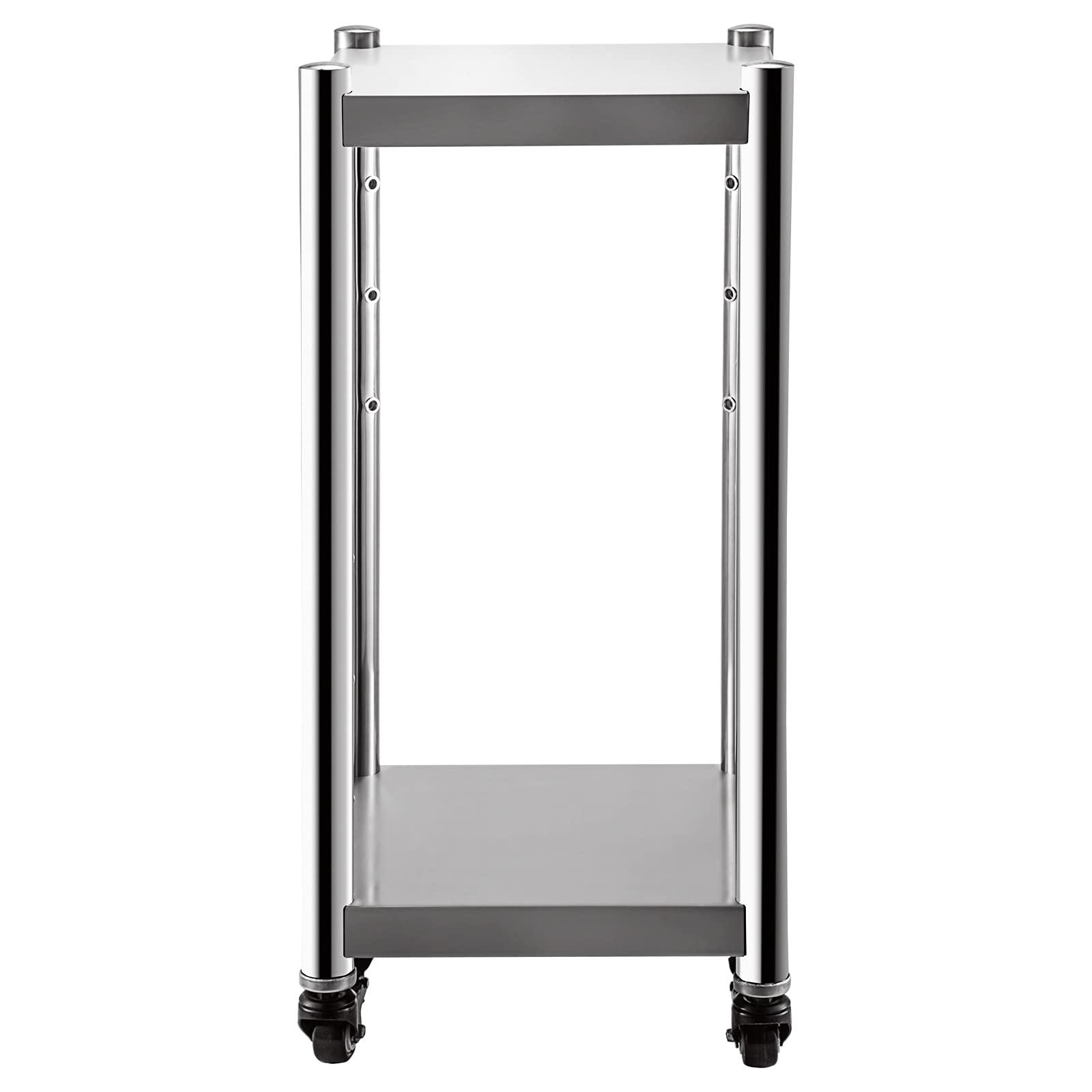VEVOR Supporto per scaldariso 14" x 14" in acciaio inossidabile Supporto per scaldariso Supporto per attrezzature da cucina commerciale Scaldariso commerciale con ruote e due freni