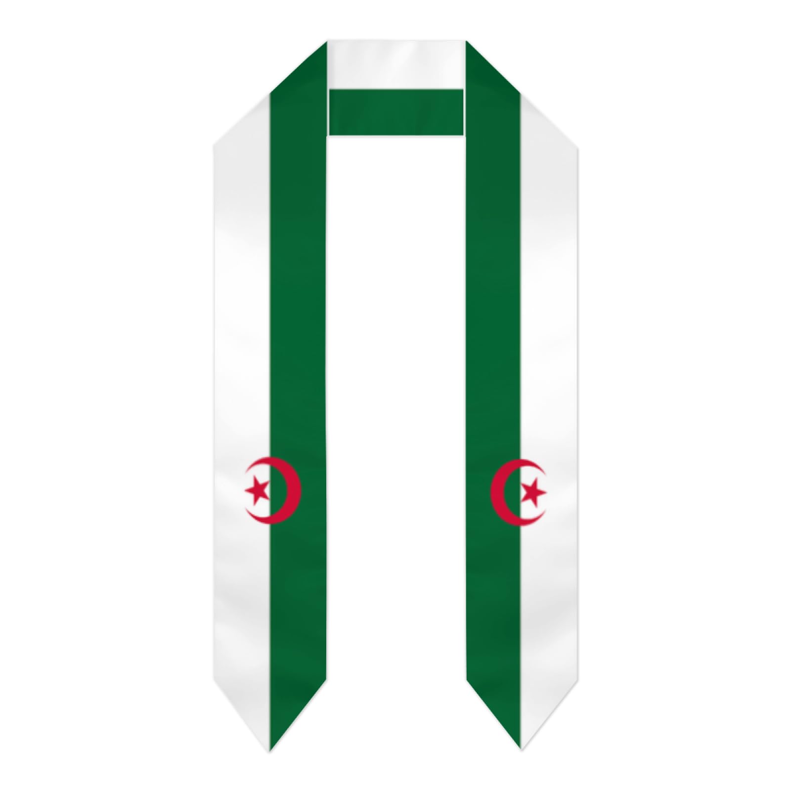 Vintage Algeria Algerian Flag Graduation Stole Shawl Sash for Men Women Unisex Adult Double Sided Lightweight Soft Scarf Class of 2025 Graduate Gift
