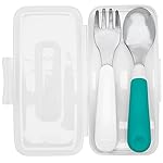 OXO Tot On-The-Go Fork And Spoon Set - Teal