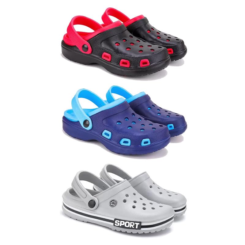 Lightweight Classic Clogs || Sandals with Slider Adjustable Back Strap for Men-Combo-COMBO(3)-3017-3019-3016-10 -P2-picture-33