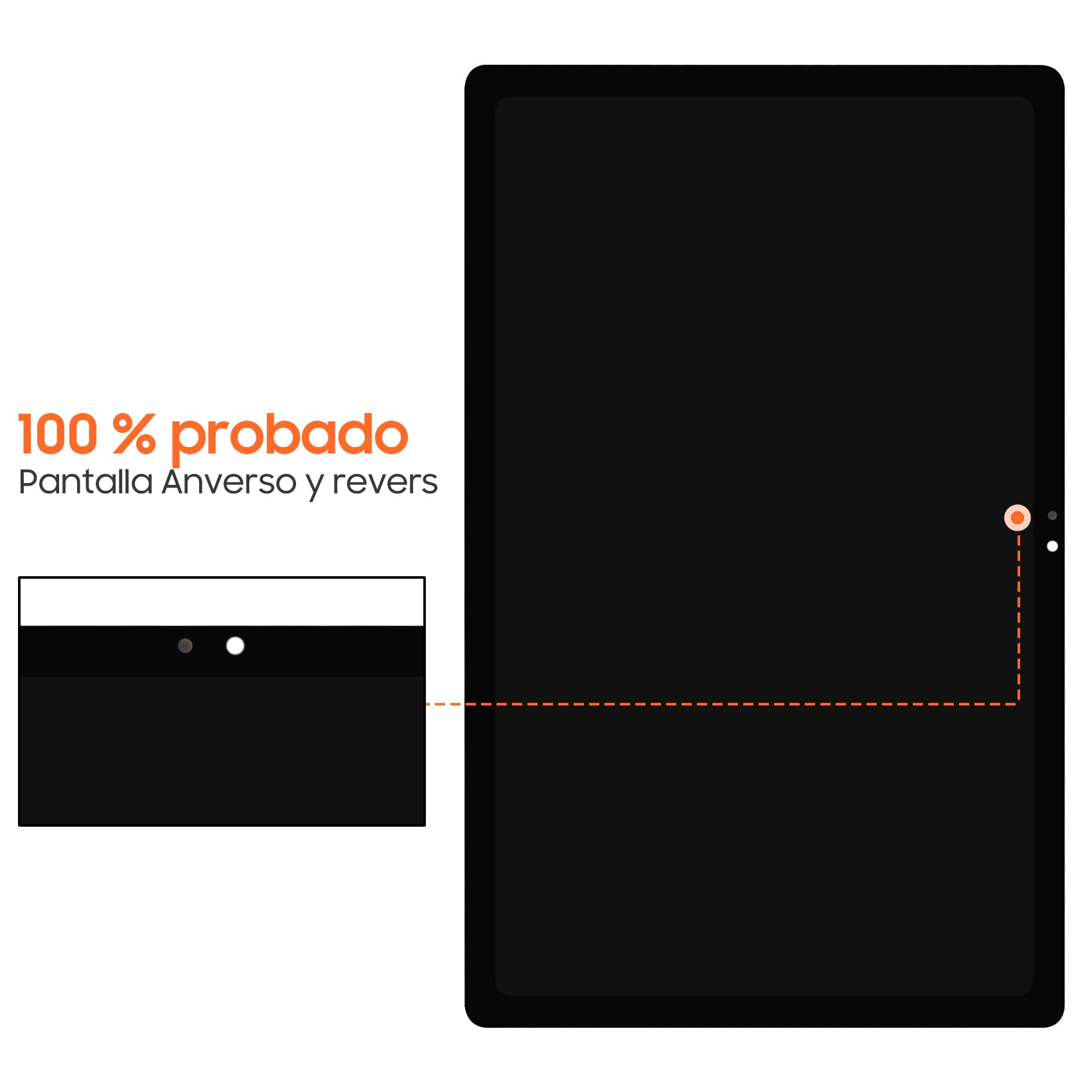 Schermo LCD per Samsung Galaxy Tab A7 T500 T505 LCD Display SM-T500 SM-T505 Touch Screen Digitalizzatore Assembly con Riparazione Kit (nero)