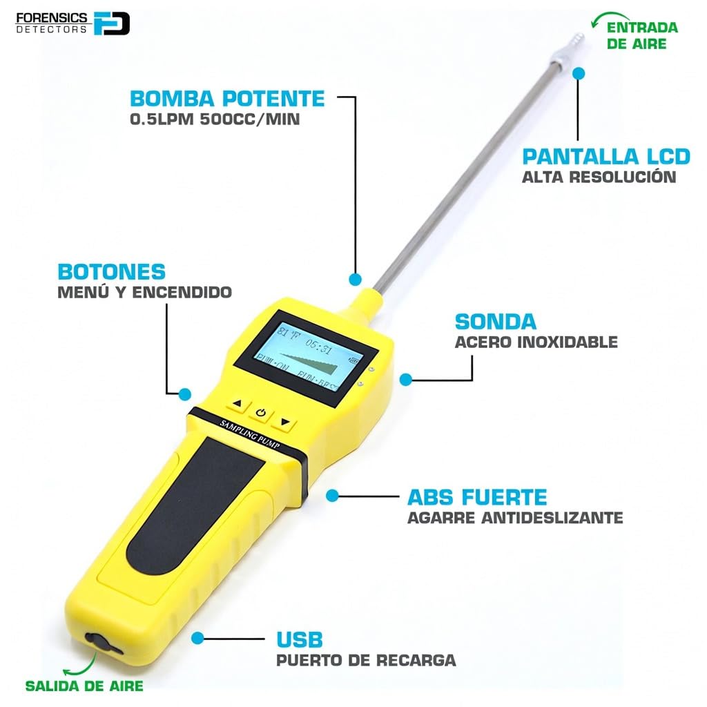 Analizador de Gases de Combustión (Flue Gas) | Certificado de Calibración EU | CO, O2, COAF y EA | Trampa de Agua, Filtros de Partículas y NOx | FD-4S-FLUE