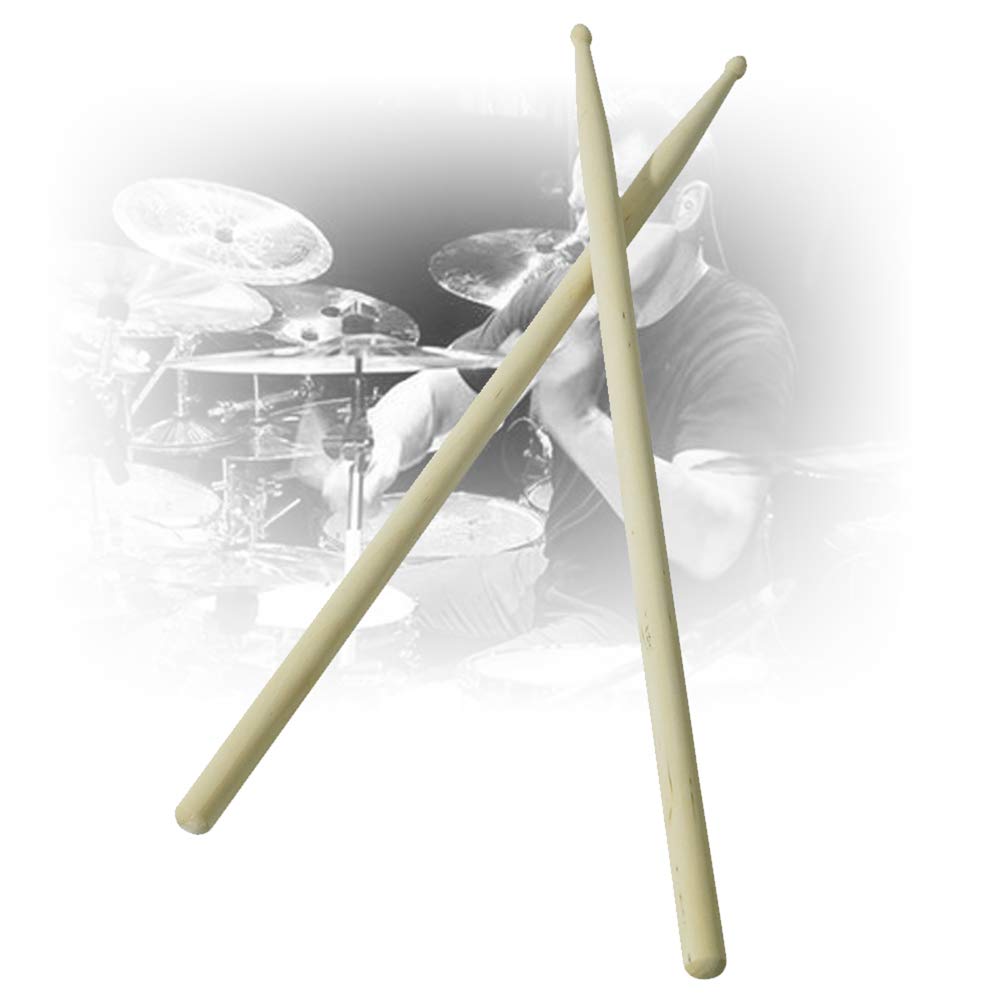 Johnny BrookClassic Maple Drumsticks Wooden Tip Musical Instrument Accessories, Size 5B Pair for Drumming, Band Practice & Live Performances, Lightweight Build Quality (MPN: G908AC)