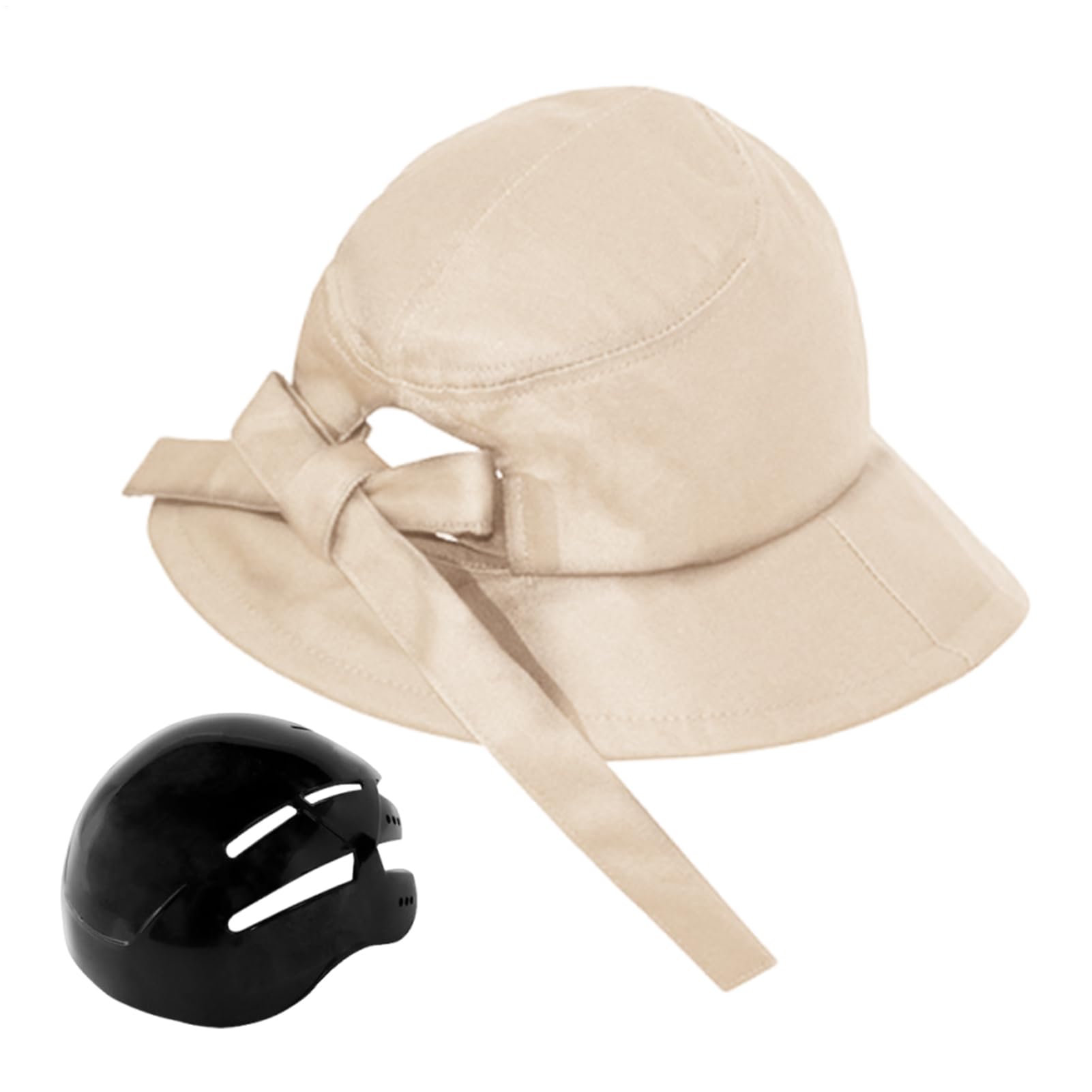 Casco protector tipo sombrero desmontable para evitar el viento 8