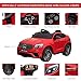 Aosom 12V Toddler Ride On Car with Remote Control, Mercedes Benz AMG GLC63S Coupe, Electric Car with 2 Speed, MP3 Player, Light, Horn, Songs, Suspension, Red
