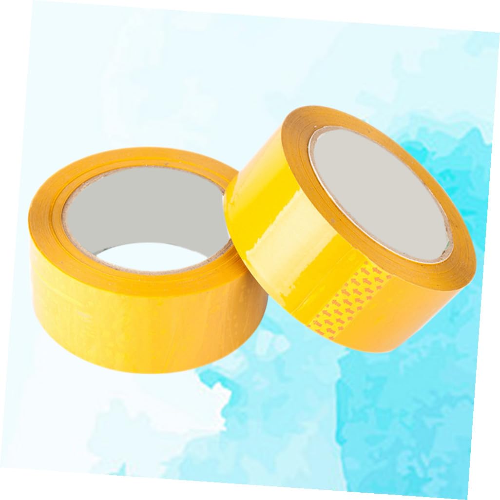 6rouleaux Ruban Adhésif Transparent Pour Lot Ruban De Scellage Pour Déménagement Et Expédition Colis Sécurisés Jaune