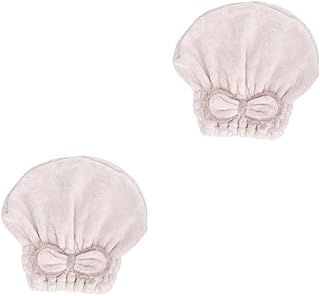 Beavorty 2 Peças De Touca De Banho Toalha De Microfibra Para Maquiagem De Cabelo Envoltório De Cabelo Bandana Meninas Hijab Chapéu De Cabelo De Secagem Rápida Touca De Secagem Rápida Touca