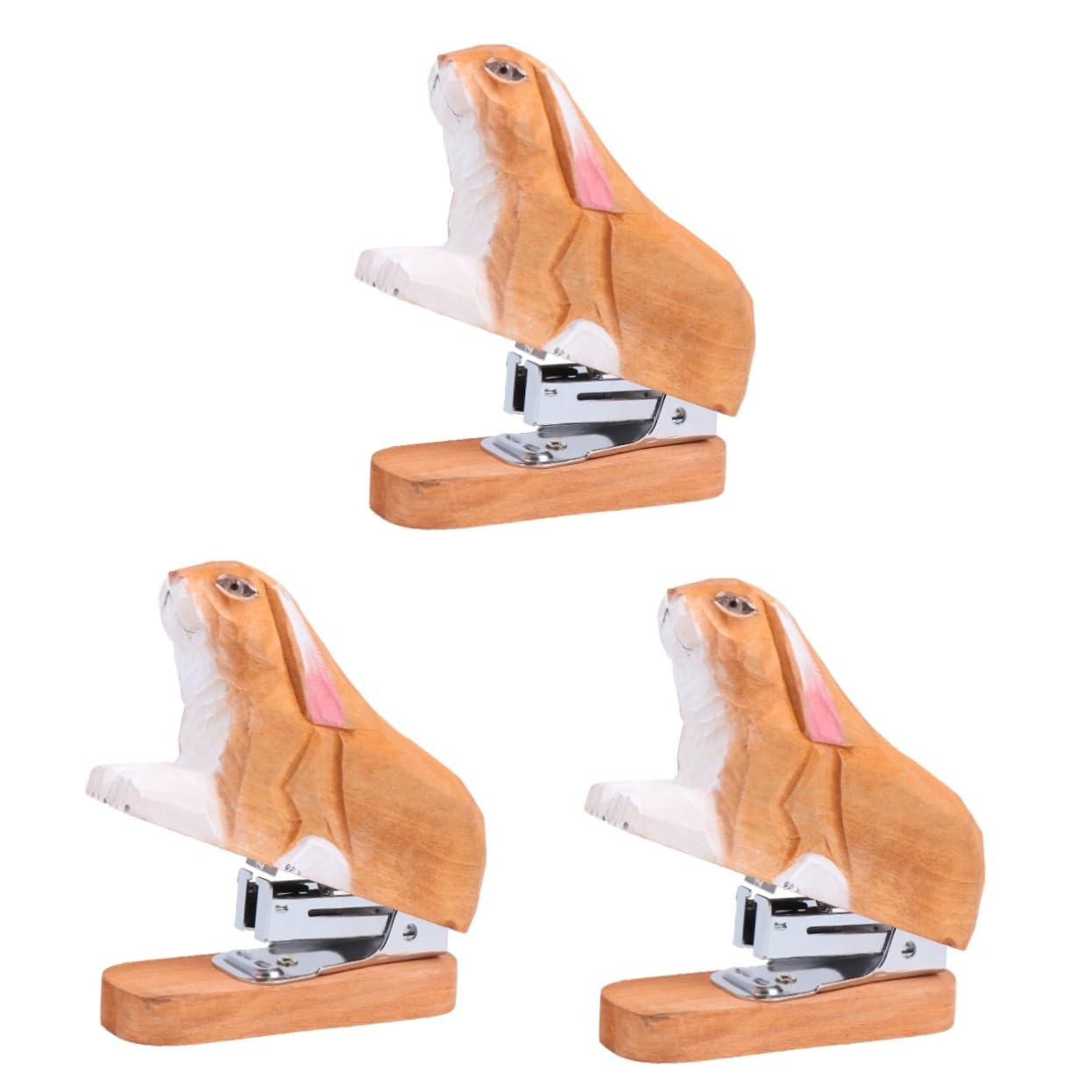 STOBOK 3 Pezzi Di Cucitrice Manuale Portatile in Legno Per Cucire Libri Per Studenti Forniture Per Ufficio Mini Macchina Per Cucire