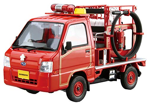 Aoshima 1/24 Scale Kit 57940 The Model Car 119 Subaru TT2 Sambar Fire Engine '11
