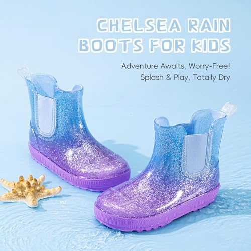 Image of Motasha Chelsea Rain Boots for Girls Boys Waterproof Toddler to Big Kids