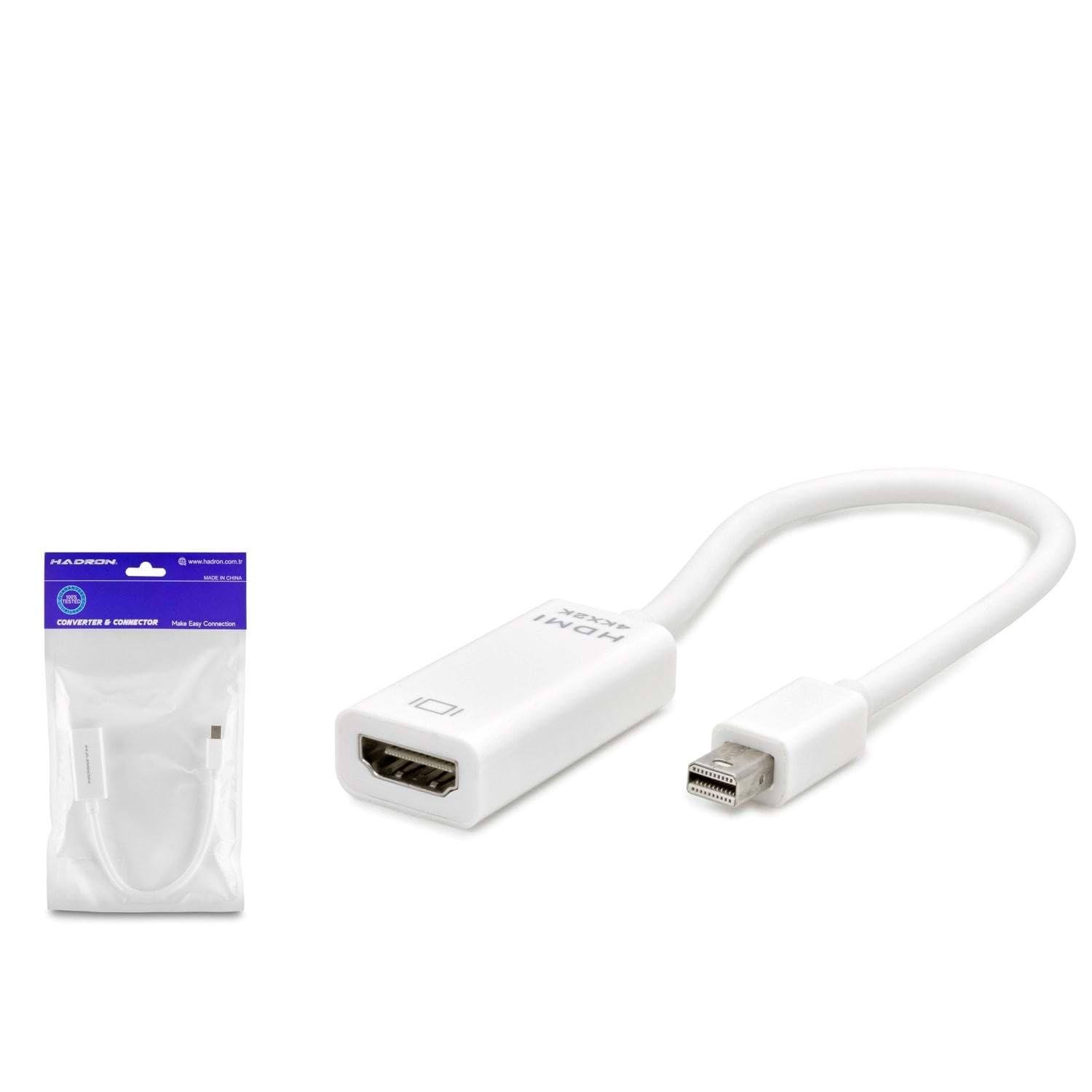 Hadron HDX7768 adapter konwertera 4K 30Hz Thunderbolt2 Mini DisplayPort (E) na HDMI (D) - biały