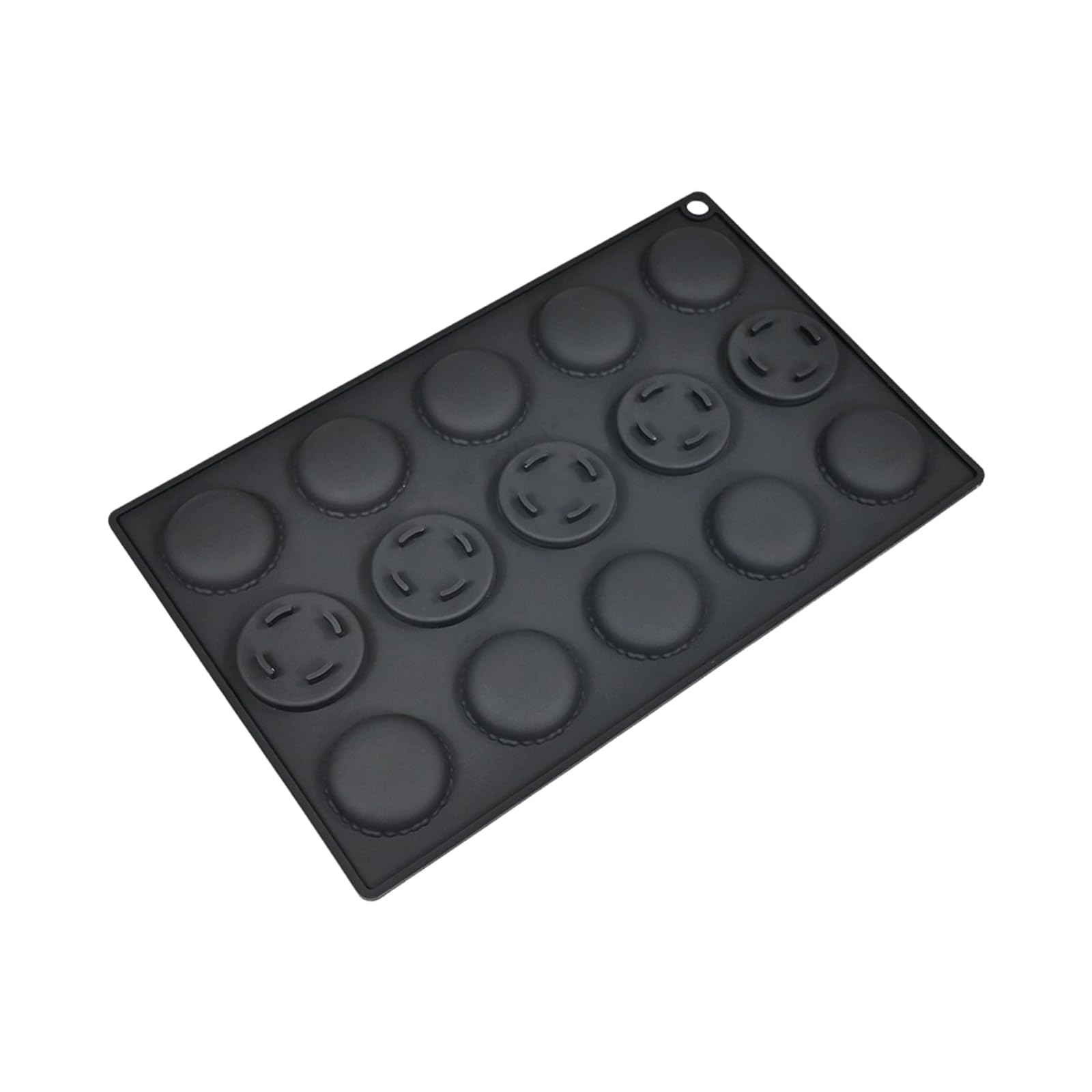NVOQILIN Efficient 15 Compartment Silicone Macaron Molds Produced for Even Heat Distribution and Hassle Release Storage Flexible Silicone Molds for Macarons