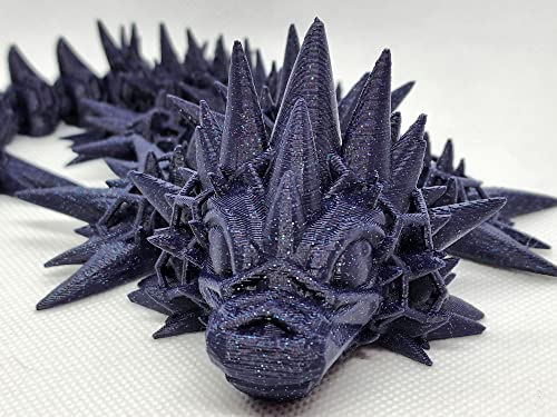 Image of Polymaker Glitter PLA Filament 1.75mm, Galaxy Blue, 1kg - Twinkling Filament, Dimensional Accuracy + /- 0.03mm (0.6mm Nozzle Required)