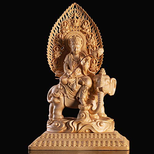 仏教美術 仏像 文殊普賢菩薩 仏堂奉納 仏像 招財 開運 風水 工芸品 置物 Amazon｜仏像 文殊 普賢 菩薩 木彫り 置物 開運 お守り本尊 風水 祈る