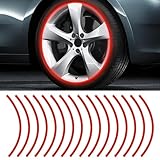 LUMCARDIO 32PCS 17''-18'' Reflective Wheel Rim Stripe Decal for Toyota Hilux Vigo 2005 2006 2007 2008 2009 2010 2011, Waterproof Car Wheel Rim Tapes Decoration Stickers,for Motorcycle,Car,Bicycle