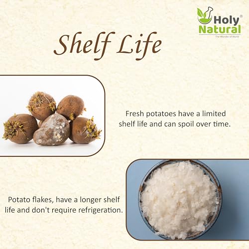 Image of Holy Natural - The Wonder of World Holy Natural Potato Flakes(Dehydrated)-1 Kg|Instant Aaloo Mashed
