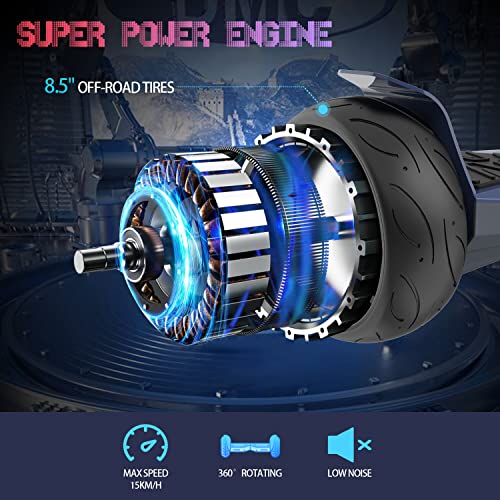 EVERCROSS-Hoverboards-85-Scooter-Auto-equilibre-Tout-Terrain-Hoverboards-Bluetooth-compatibles-avec-APP-Hoverboards-pour-Enfants-Adolescents-Adultes EVERCROSS Hoverboards 8,5", Scooter Auto-équilibré Tout-Terrain, Hoverboards Bluetooth compatibles avec APP, Hoverboards pour Enfants Adolescents Adultes