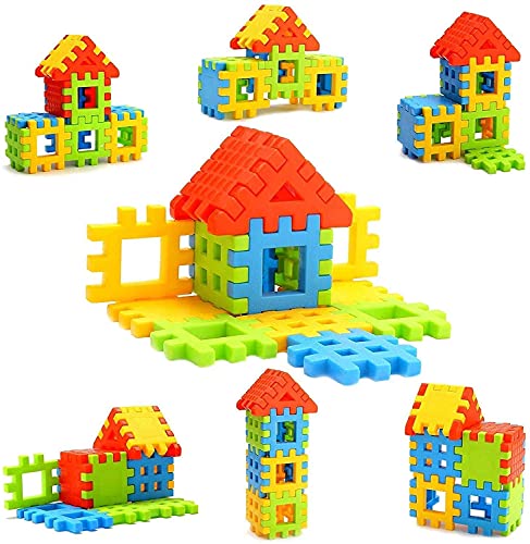 Image of GRANTH Building Blocks Set Educational Construction Toy Puzzles Learning Activity Game for Kids Toys,Toys for Boys,Girls,Children Toys for 2,3,4,5 Years -Roll Ball Blocks (50 pcs)