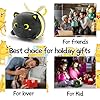 LSYDCARM Black Cat Bee Plush Pillow, 8" Cute Cats Honeybee Stuffed Animals, Kawaii Cats Plushie, Soft Stuffed Bees Cat Plush Hugging Doll Toy for Kids Girls Boys Birthday Christmas #5
