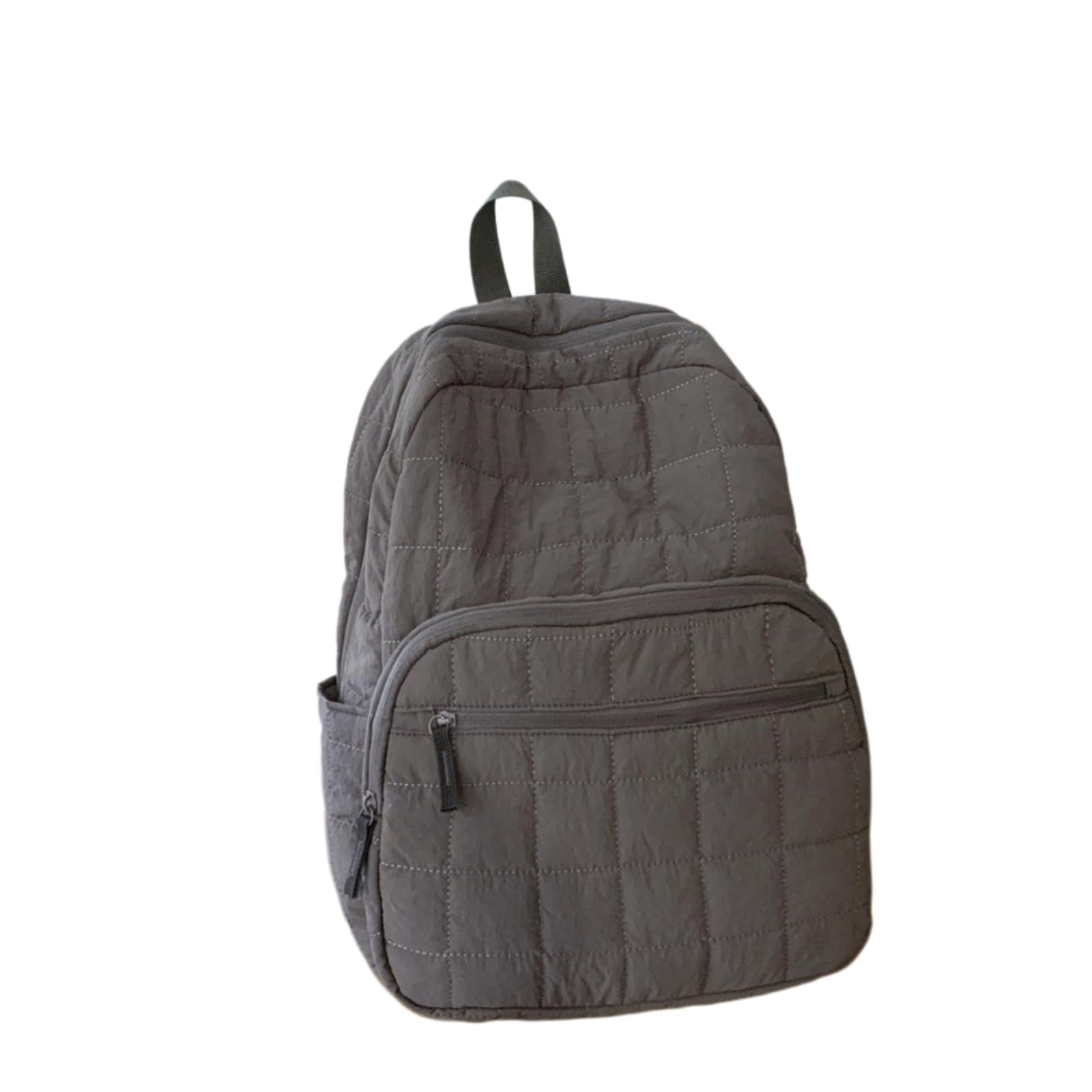 Zaino da Viaggio Nero Quilted Lightweight Daypack Multi Scompartimento Laptop per La Navetta Scolastica Giornaliero Si Adatta al Portatile 14 Pollici-Beige