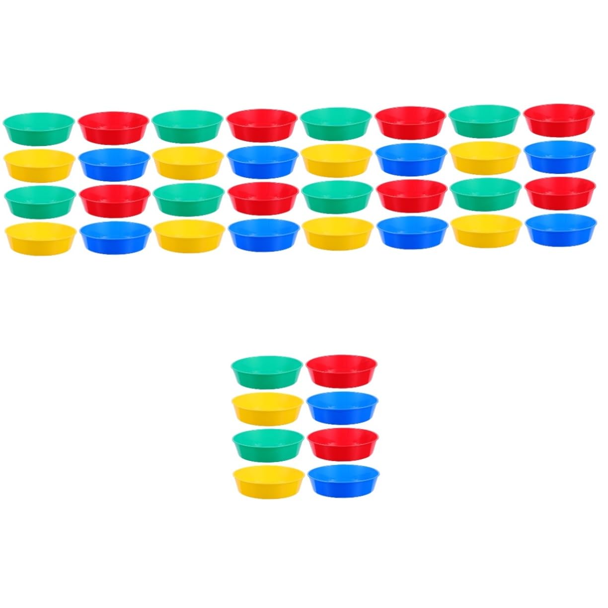jojofuny 5 Sätze Seal Bausätze Farbmischpalette Pigmentmischplatten Kunstmalerei-Palette Praktische Mischschalen Palettenschüssel Mischtabletts Für Künstler Plastik 8 Stück * 5
