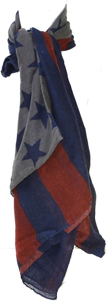 Long American Flag Square Scarf