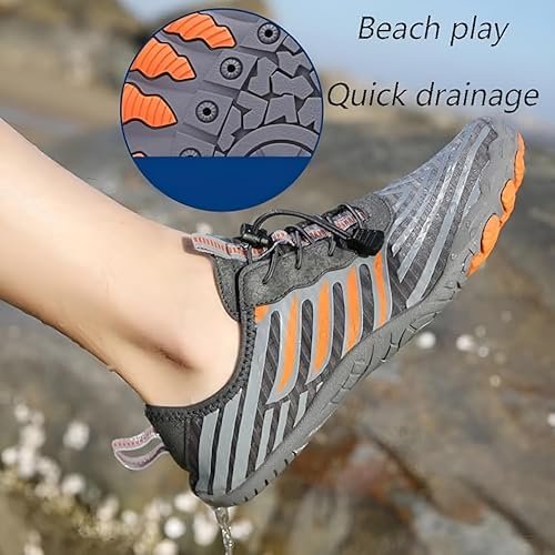 Image of SIOSNETA Hike Barefoot Shoes for Women Men, Breathable Non-Slip Athletic Footwear, Wide Toe Water Shoes for Hiking, Non-Slip Neuropathy Shoes for Women Men, Grounded Comfort wear