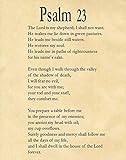 Christian Artwork | The Lord is My Shepherd' | Motivational Wall Art Decor, Positive Scripture Religious Bible Verse Inspirational Quote Poster (11.7 x 16.5 (A3), Parchment)