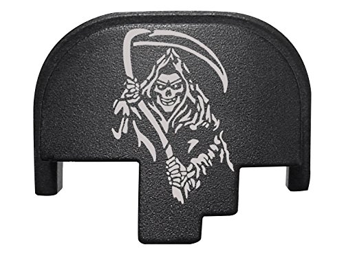 NDZ Performance Rear Back Plate for Smith & Wesson S&W M&P 2.0 Full-Size Compact Black - Grim Reaper 2
