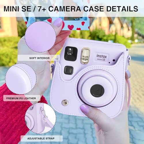 Funda para cámara Fujifilm Instax Mini SE púrpura miniatura 3