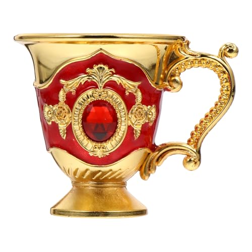 Healeved Einzigartiger Bar Trinkbecher aus Zinklegierung mit Verarbeitung und Glatter Oberfläche im Kreativen Europäischen Retro Stil für Zuhause und Restaurant