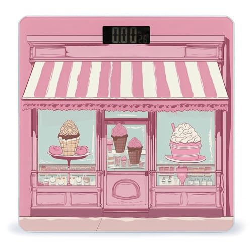 Báscula digital Ice Cream Store Pink 180kg miniatura 1