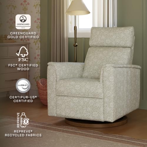 Image of NAMESAKE Willa Plus Power Recliner in Mallow in Ash Performance Eco-Weave