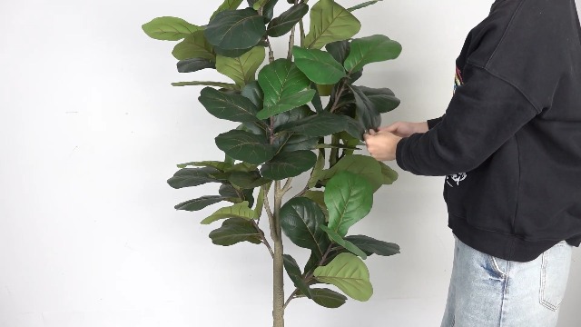 Amazon.com: VIVATREES 5FT Fiddle Leaf Fig Artificial Tree with White  Planter Pot,Faux Floor Plant, Indoor and Outdoor Fake Plants for Home  Office Decor : Home & Kitchen