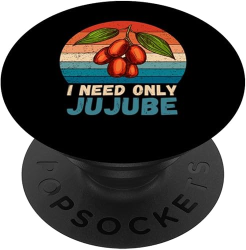 Miniatura 1 de Vintage I Need Only Jujube Food Lover Retro Jujube PopSockets Standard PopGrip