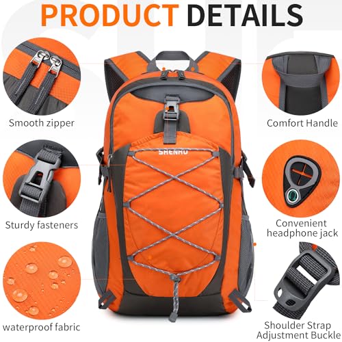 Shenhu 40L Hiking Backpack Lightweight Daypack Waterproof Travel Camping Backpack For Men Women Sport Packable thumb #5