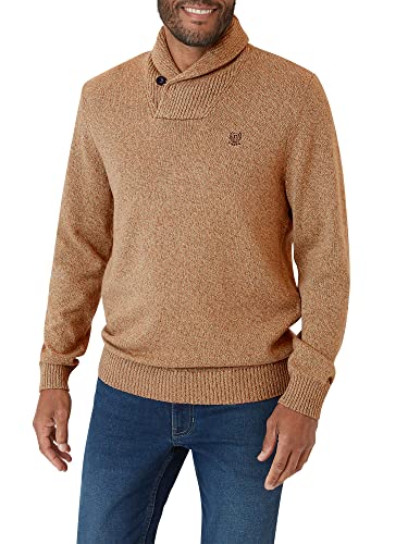 Chaps Men's Sweater – Midweight Cotton Pullover Sweater with Twist Shawl Collar (S-XXL)