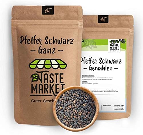 Weiße Pfefferkörner Weißer Pfeffer Ganze Körner – 250g Bio-Pfeffer Für Die Mühle, Aus Sri Lanka, JKR Spices Weisser Pfeffer Ganz