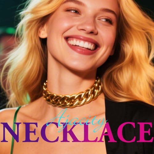 Chunky Choker Necklace Gold Thick Statement Chain Necklaces for Women4
