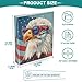ALAZA American Flag Owl Bird Owlet Star 3 Ring Binder Holds of 200 Sheets Fits Letter Sized Paper D-Ring Organizer for School Home Work Office Supplies 2 Pack
