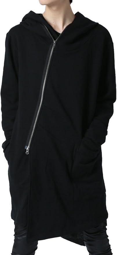 Amazon アズスーパーソニック パーカー ロング丈 モード系 変形 Zip フード付き メンズ 黒 F トレーナー パーカー 通販 Amazon アズスーパーソニック パーカー ロング丈 モード系 変形 Zip フード付き メンズ 黒 F トレーナー パーカー 通販