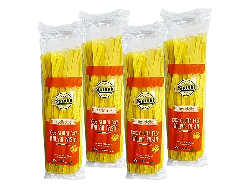 4 Pack, Gluten-Free Tagliatelle Sanniti Italian Gluten Free European-Kosher Vegan Gmo-Free Tagliatelle Pasta Made With Corn And Rice Imported From Italy, 8.8 Oz (Pack Of 4) #TOP21