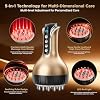 Masajeador de Drenaje Linfático y Herramienta Anticelulitis, Dispositivo de Contorno Corporal para Piernas, Brazos y Estómago, Apoya una Piel Más Suave, con Calentamiento y Vibración Suaves (Dorado) 6