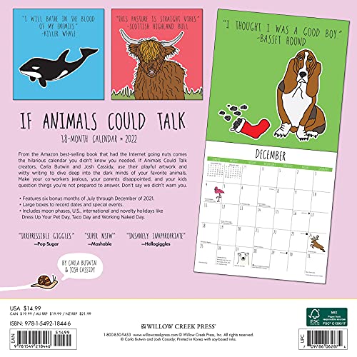 If Animals Could Talk 2022 Wall Calendar #2