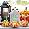 BLSUREFYX 36 PCS Paper Strip Pumpkin Craft Kit DIY Fall Thanksgiving Gratitude Pumpkin Craft Halloween Pumpkin Craft for Autumn Holiday Activities Religious Decor Home School Party Supplies #3